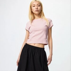 Uniqlo Pink Women's Baby Tee | XS